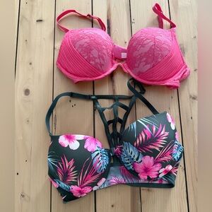 Pair of Victorias Secret push-up bras Size 34C